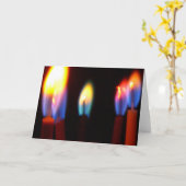 Vuur- en lichtkaarten, verjaardagskaarsen kaart (Gele Bloem)