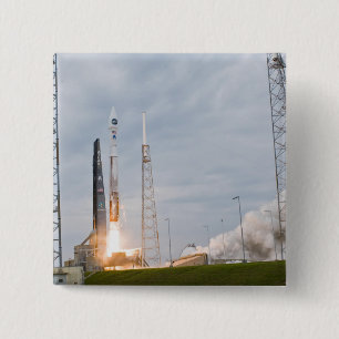 Vuur- en rooksignaal vierkante button 5,1 cm