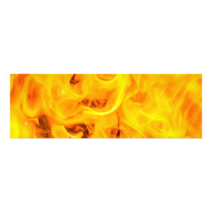 Vuur en vlammen foto afdruk