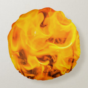Vuur en vlammen rond kussen