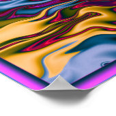 Vuur- en waterpatroon poster (Hoek)