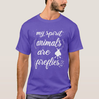Vuur Geest Dier Vuur Lampyridae cadeau T-shirt