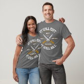 Vuur gesmeed Knife zwaard dat het T-shirt zal afsn (Unisex)