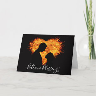 Vuur Hart Beltane Zegeningen Pagan Sabbat Kaart