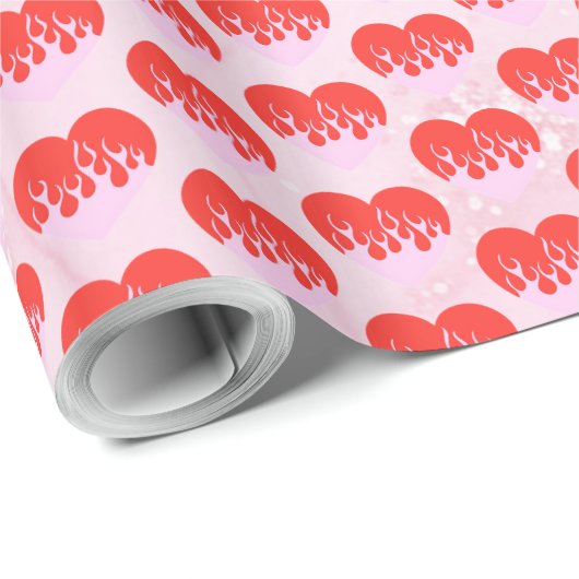 Vuur Hart Cadeaupapier (Rol Hoek)