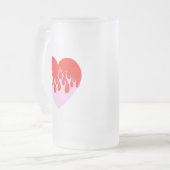 Vuur Hart Matglas Bierpul (Voorkant links)
