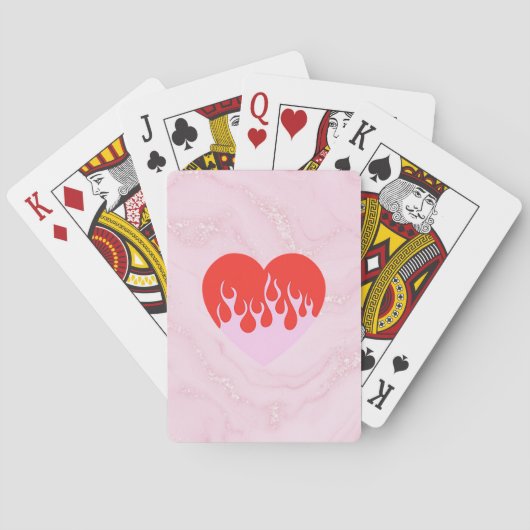 Vuur Hart Pokerkaarten (Achterkant)