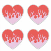 Vuur Hart Sticker (Voorkant)