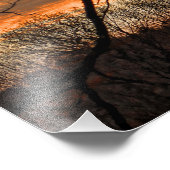 Vuur in de winterochtend foto afdruk (Hoek)