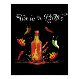 Vuur in een fles perfect poster