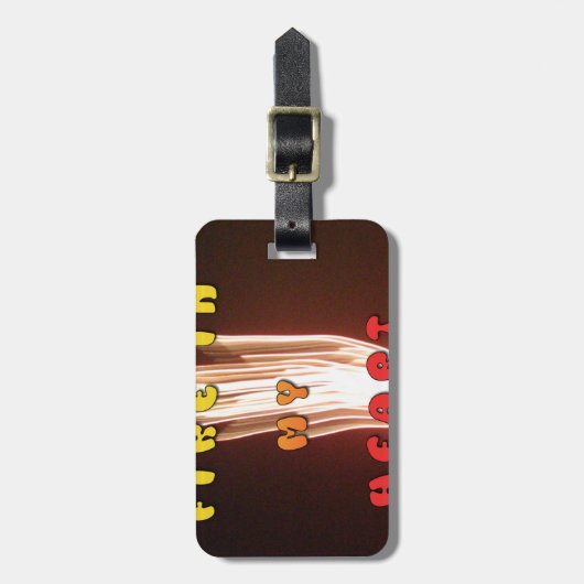 Vuur in mijn hart Art Print Bagagelabel (Voorkant verticaal)