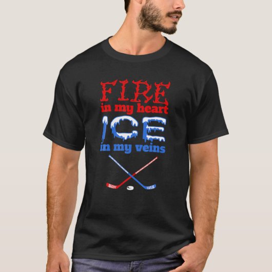 Vuur in mijn hart, ijs in mijn zegen - ijskap t-shirt (Voorkant)
