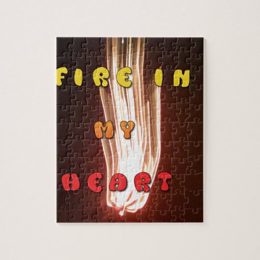 Vuur in mijn hartbriljante vuurwerk Hakuna Matata. Legpuzzel (Verticaal)