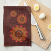 Vuur Mandala Handdoek (Quarter Fold)