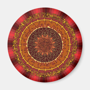 Vuur Mandala magneet