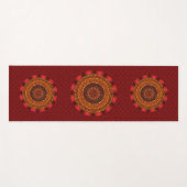 Vuur Mandala Yoga Mat (Voorkant (horizontaal))