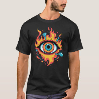 Vuur Oog visie T-shirt