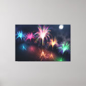 Vuur op de afdruk van het watercanvas canvas afdruk (Voorkant)