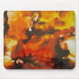 Vuur op glas muismat