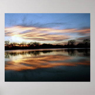 Vuur op het water poster