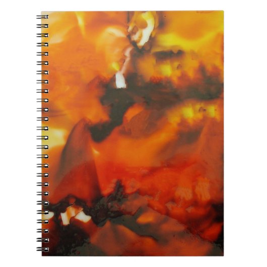 Vuur op Notitieboek van glas (Voorkant)