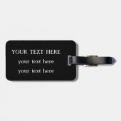 Vuur Pauwveer Bagagelabel (Achterkant horizontaal)