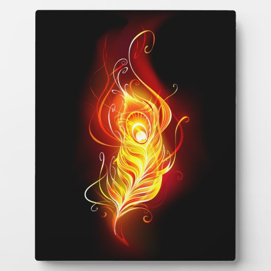 Vuur Pauwveer Fotoplaat (Voorkant)