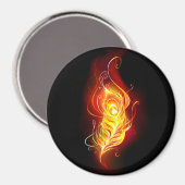 Vuur Pauwveer Magneet (Voorkant / Achterkant)