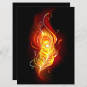 Vuur Pauwveer Save The Date (Voorkant / Achterkant)