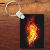 Vuur Pauwveer Sleutelhanger (Voorkant)