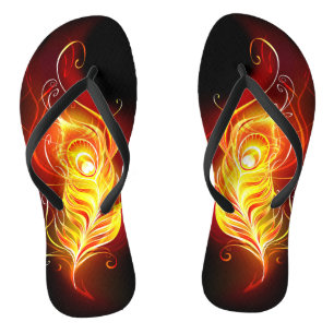 Vuur Pauwveer Teenslippers