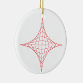 Vuur (rood) keramisch ornament (Rechts)