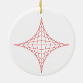 Vuur (rood) keramisch ornament (Achterkant)