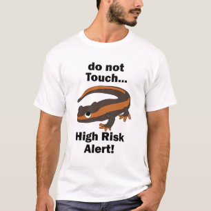 Vuur Salamander Niet Aanraken Hoog Risico Waarschu T-shirt