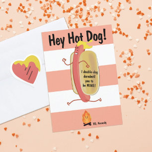 Vuur Springen Hot Kinder School Valentijnsdag Kaar Bedankkaart