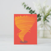 Vuur Tornado Briefkaart (Staand voorkant)