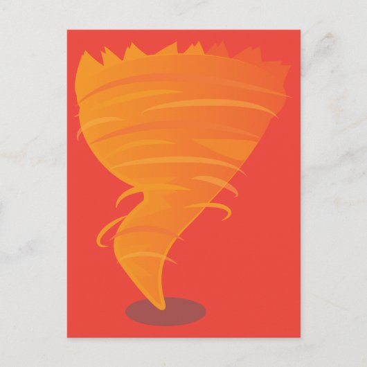 Vuur Tornado Briefkaart (Voorkant)