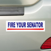 Vuur uw senator-Bumpersticker Bumpersticker (Op auto)