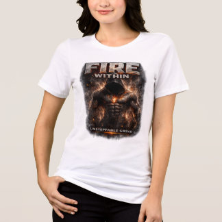 Vuur van Binnenuit: Onstuitbare Moed Motivatie Fit Tri-Blend Shirt