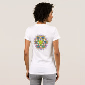 Vuur van creatie Mandala 2 T-shirt (Achterkant volledig)