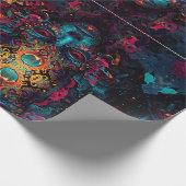 Vuur van de Goden Gift Label Cadeaupapier (Hoek)