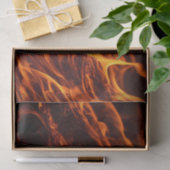 Vuur vlammacro in open haard tissuepapier (Geschenk)