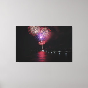Vuur werkt 3. Laat de vrijheid ruziën! Canvas Afdruk