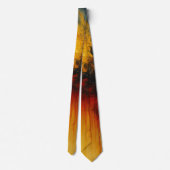 Vuurabstracte Kleuruitbarsting Necktie – Krachtige Stropdas (Achterkant)