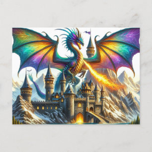 Vuurademende Dragon Briefkaart