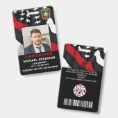 Vuurafdeling Aangepaste Logo Fotobrandblusfunctie- Badge (Front & Back)