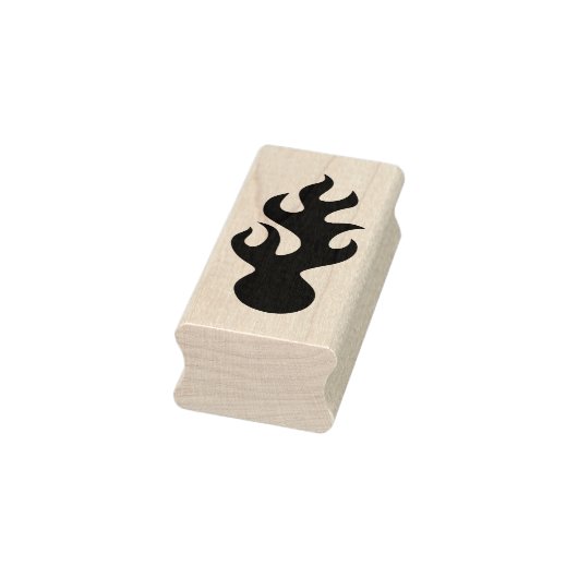 vuurbalsilhouet 	rubberstempel (Stempel)