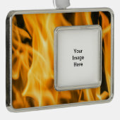 Vuurbedwerende versiering verzilverd kader ornament (Rechts)