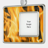 Vuurbedwerende versiering verzilverd kader ornament (Links)