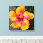 Vuurbladercanvas Canvas Afdruk (Insitu (Houten vloer))
